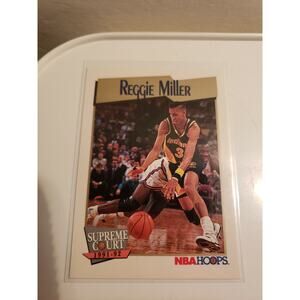 Reggie Miller 1991-1992 NBA Hoops #469 - Supreme Court - Indiana Pacers - NBA